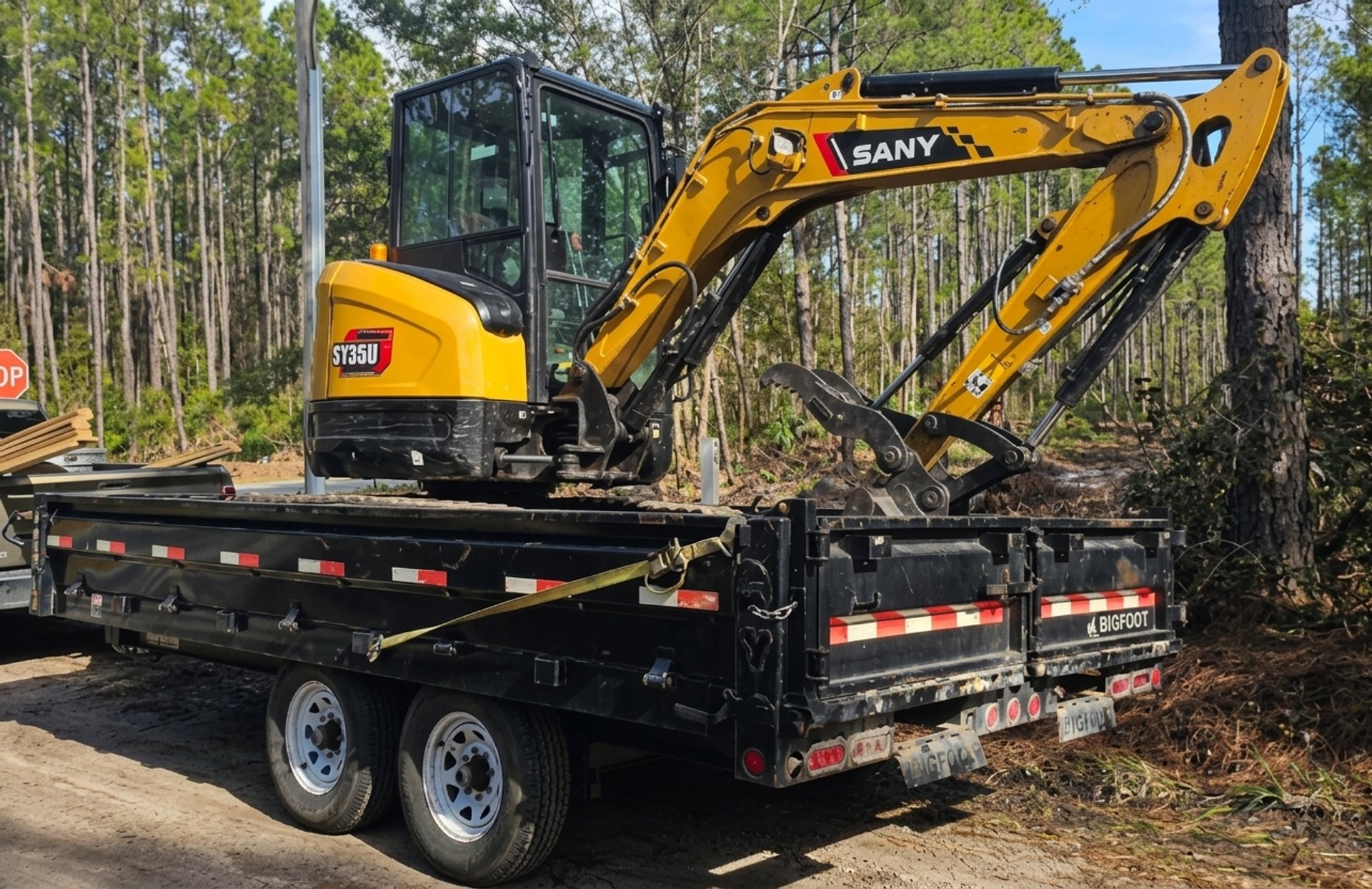 Excavation and land preparation work